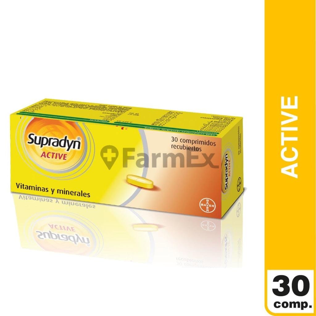 Supradyn Active x 30 comprimidos Farmex-Fonasa-Persistente